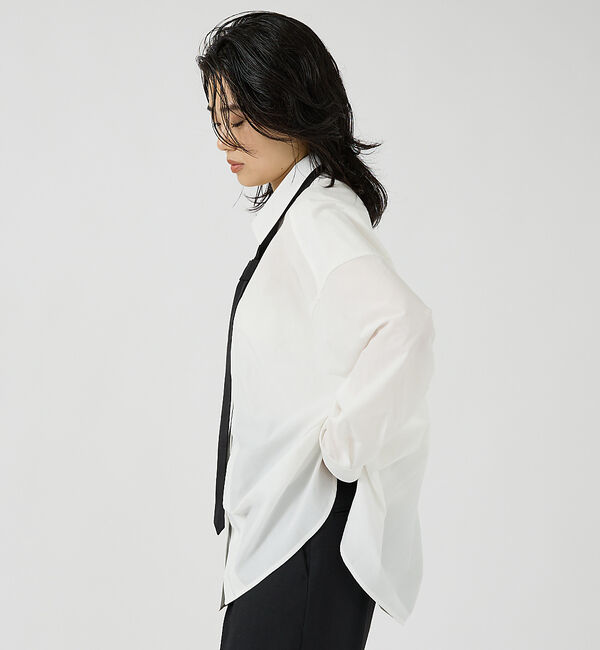 Rouge vif「タイ付クリアブロードシャツ」|シャツ・ブラウス|