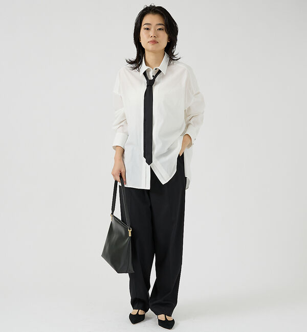 Rouge vif「タイ付クリアブロードシャツ」|シャツ・ブラウス|