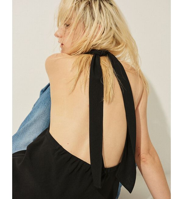 Rouge vif「【セットアップ対応】ホルダーネックブラウス」|シャツ・ブラウス|