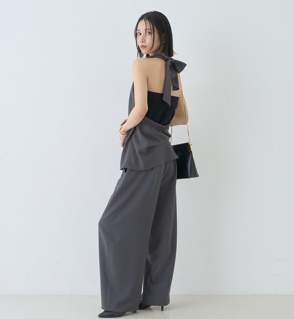 Rouge vif「【セットアップ対応】ホルダーネックブラウス」|シャツ・ブラウス|