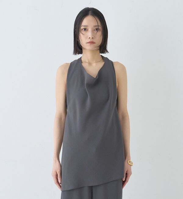 Rouge vif「【セットアップ対応】ホルダーネックブラウス」|シャツ・ブラウス|