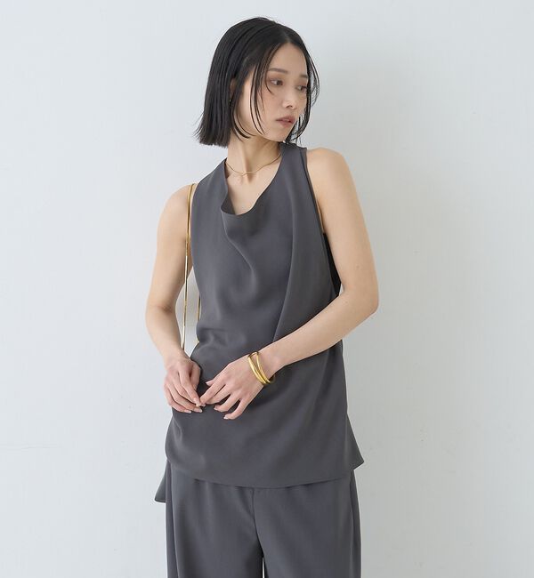 Rouge vif「【セットアップ対応】ホルダーネックブラウス」|シャツ・ブラウス|