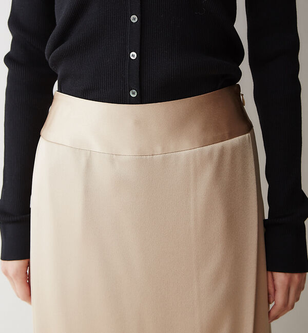 qualite「【2020SS新作】ハンマーサテンタイトスカートパンツ」|その他|