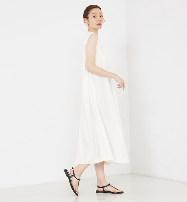 qualite「リネンライクフロントタックワンピース」|ワンピース|