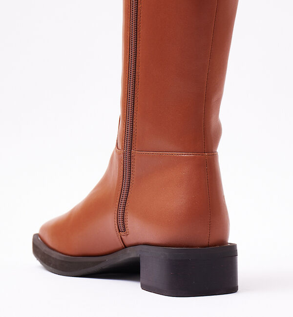 AU BANNISTER「【WEB限定】ウエスタン スクエアトゥ ヒール ロングブーツ」|ショートブーツ|