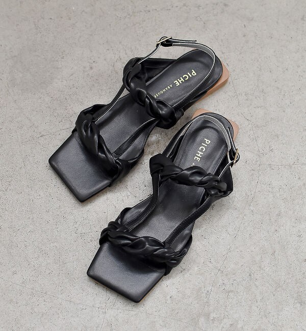 AU BANNISTER「ツイストフラットサンダル」|サンダル|