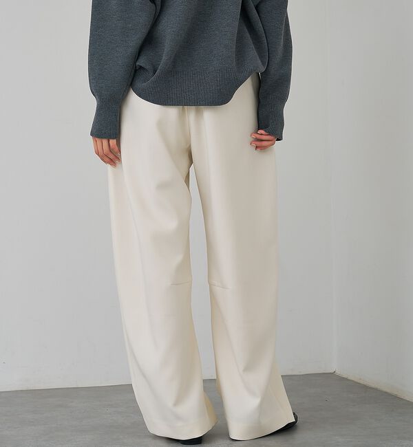 abahouse mavie「【後ろウエストゴム】ダブルクロスカーブパンツ」|その他|