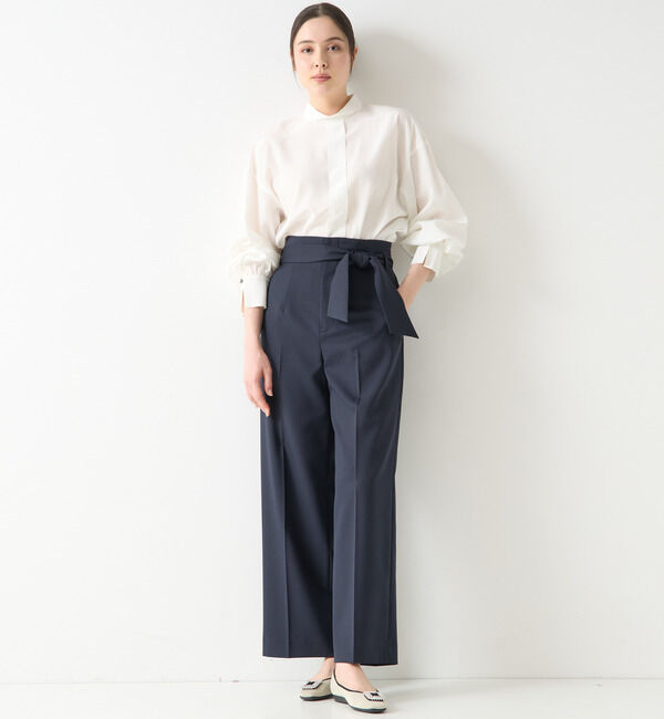 TIARA「ハイウエストベルテッドワイドパンツ（セットアップ対応）」|その他|
