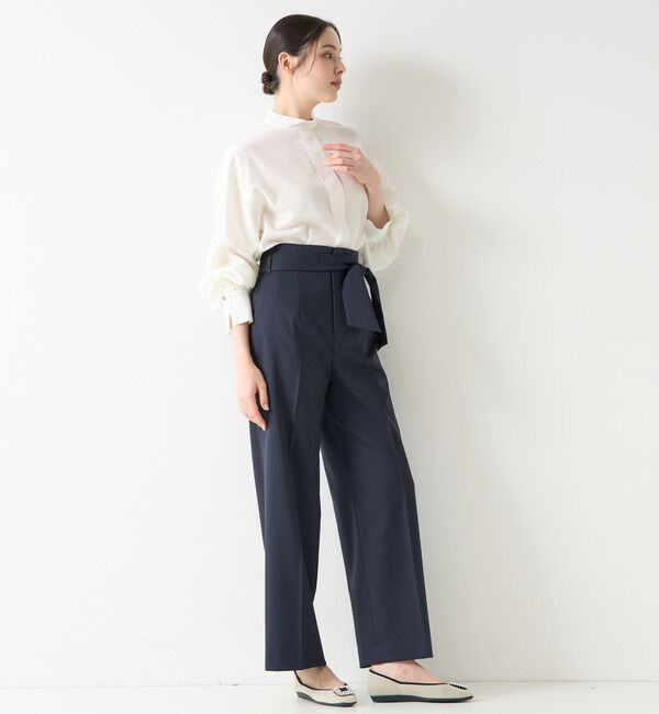 TIARA「ハイウエストベルテッドワイドパンツ（セットアップ対応）」|その他|