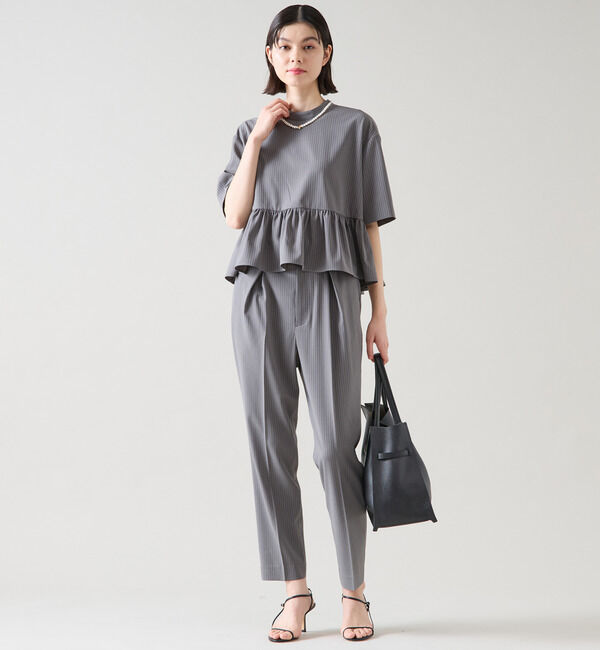 TIARA「タックテーパードパンツ（セットアップ可）」|その他|