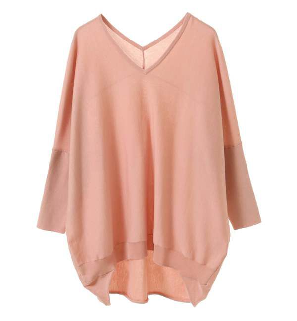 Liesse「シルク混Vネックドルマンニット」|ニット・セーター|