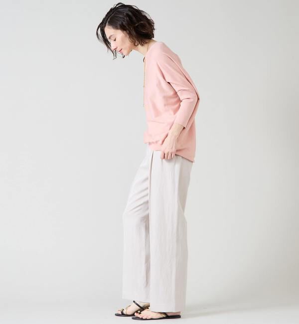 Liesse「シルク混Vネックドルマンニット」|ニット・セーター|