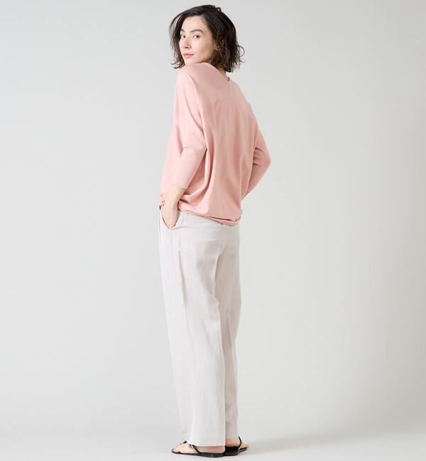 Liesse「シルク混Vネックドルマンニット」|ニット・セーター|