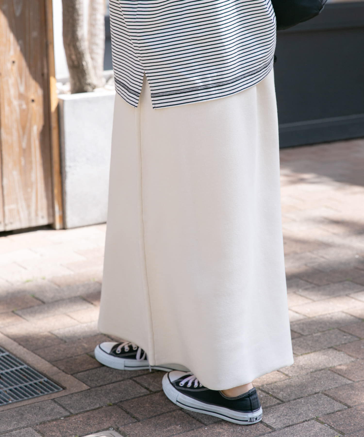 URBAN RESEARCH DOORS「FORK&SPOON　ウォッシャブルニットフレアスカート」|スカート|