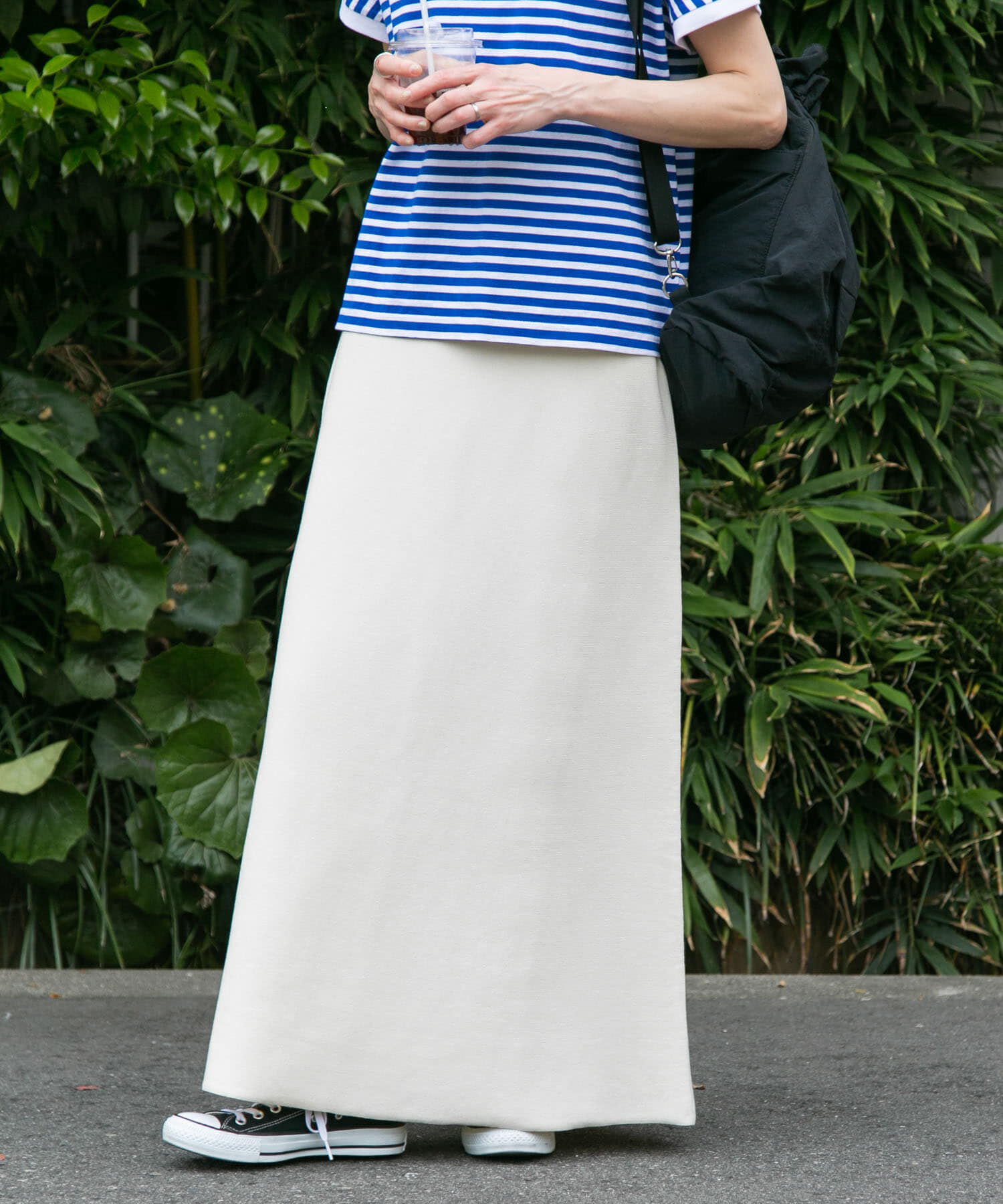 URBAN RESEARCH DOORS「FORK&SPOON　ウォッシャブルニットフレアスカート」|スカート|