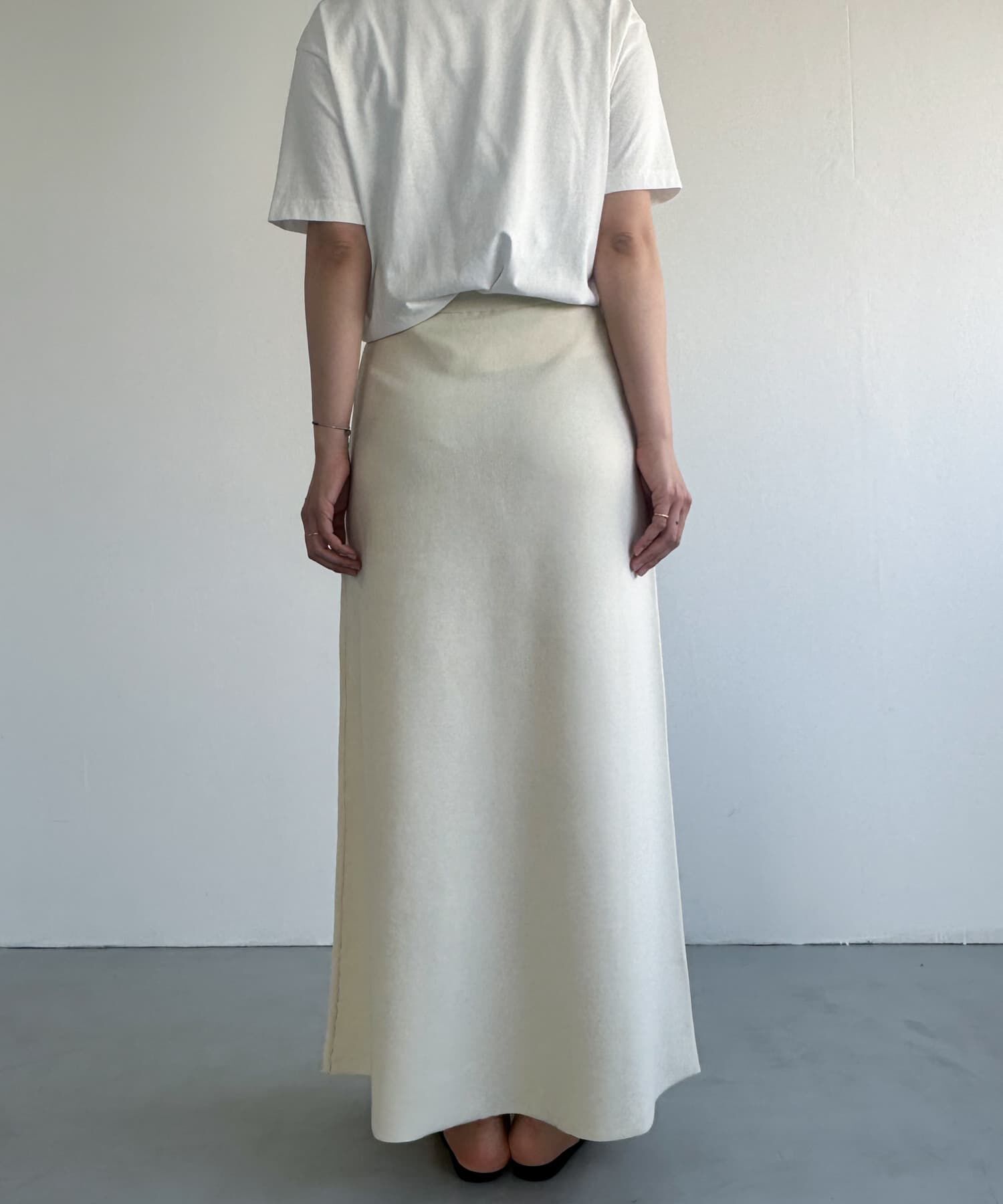 URBAN RESEARCH DOORS「FORK&SPOON　ウォッシャブルニットフレアスカート」|スカート|