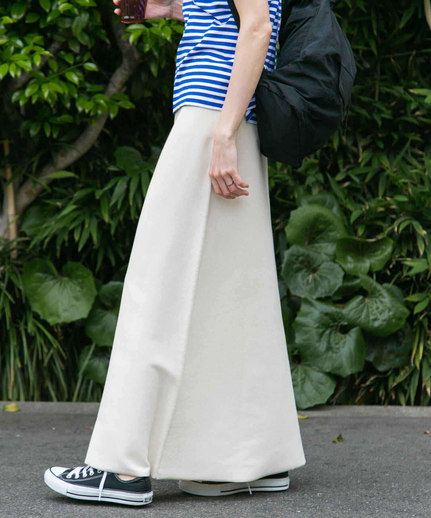 URBAN RESEARCH DOORS「FORK&SPOON　ウォッシャブルニットフレアスカート」|スカート|