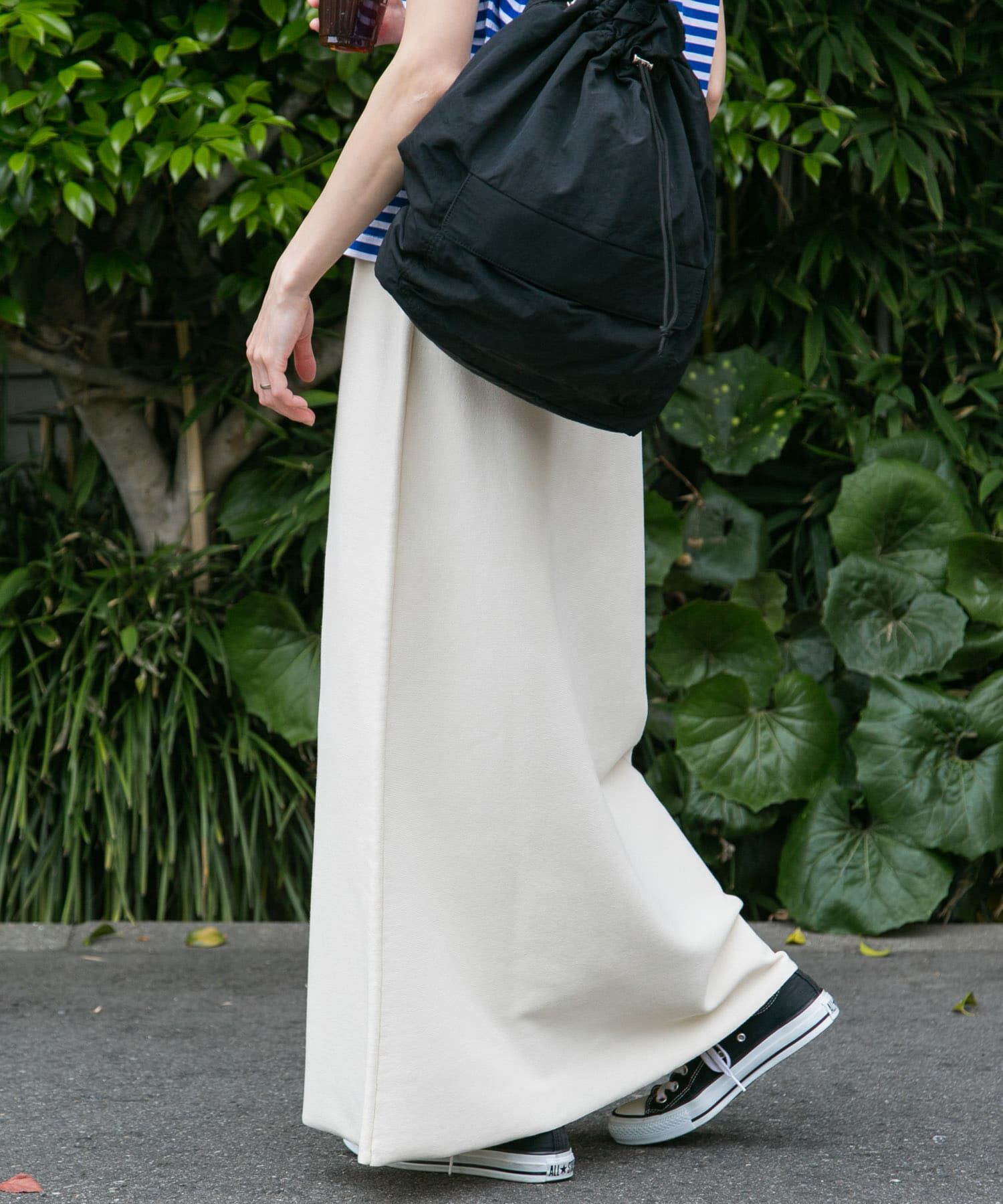 URBAN RESEARCH DOORS「FORK&SPOON　ウォッシャブルニットフレアスカート」|スカート|