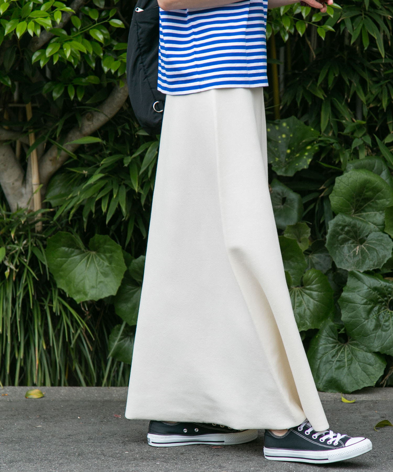 URBAN RESEARCH DOORS「FORK&SPOON　ウォッシャブルニットフレアスカート」|スカート|