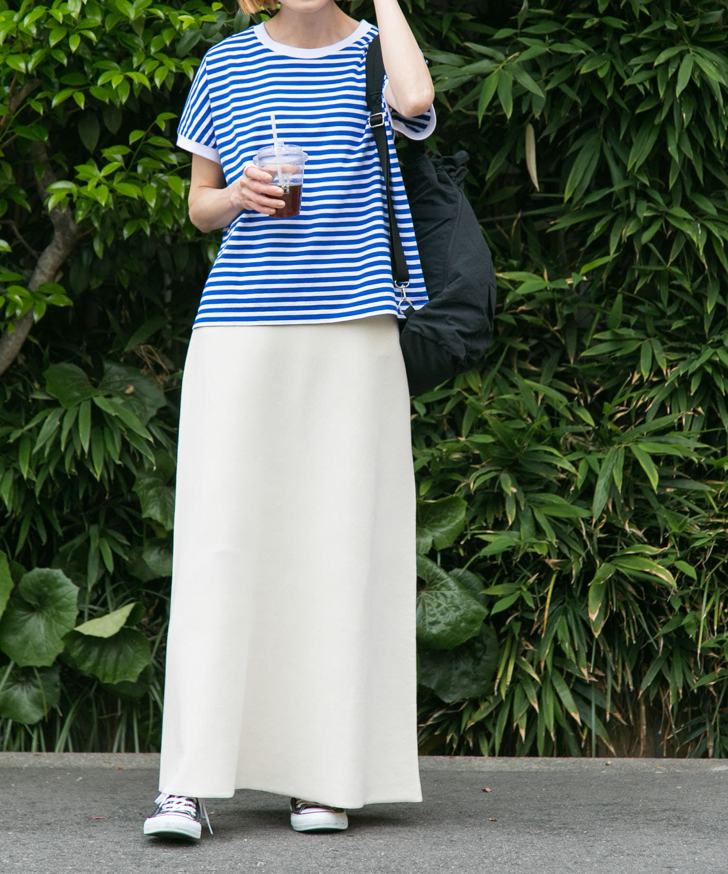 URBAN RESEARCH DOORS「FORK&SPOON　ウォッシャブルニットフレアスカート」|スカート|