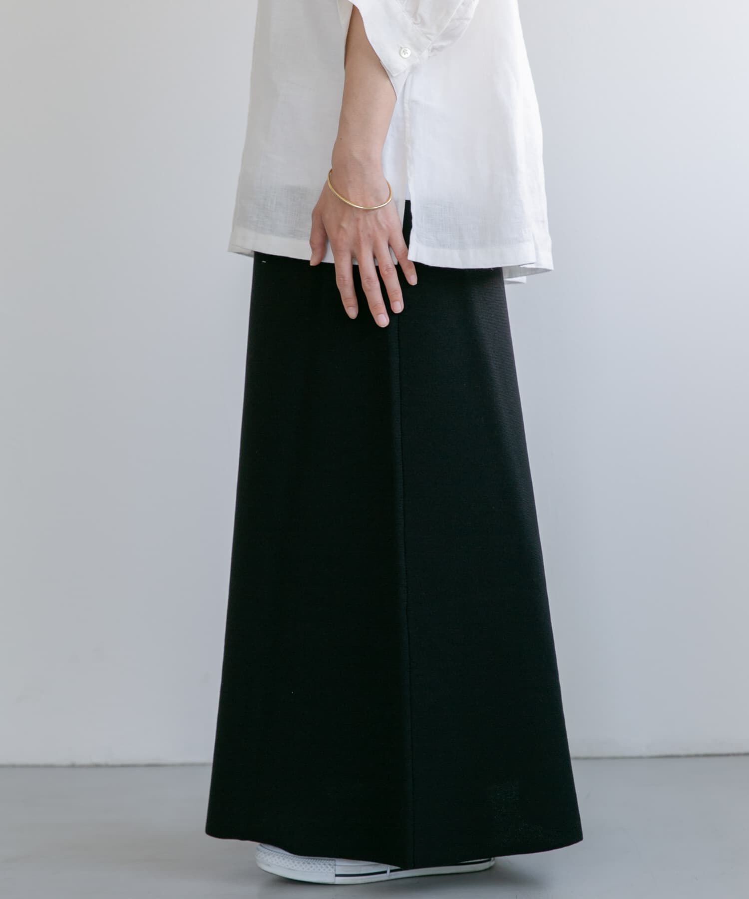 URBAN RESEARCH DOORS「FORK&SPOON　ウォッシャブルニットフレアスカート」|スカート|