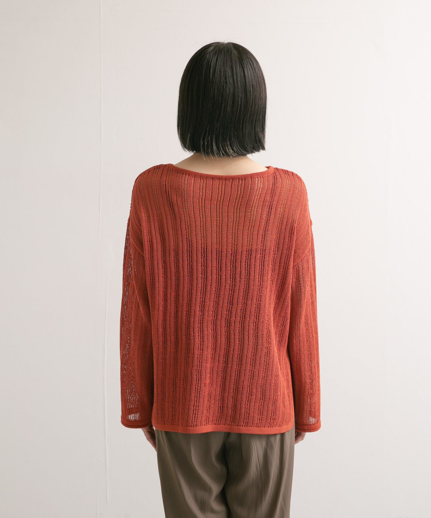 URBAN RESEARCH DOORS「ウォッシャブル透かし編みニット」|ニット・セーター|