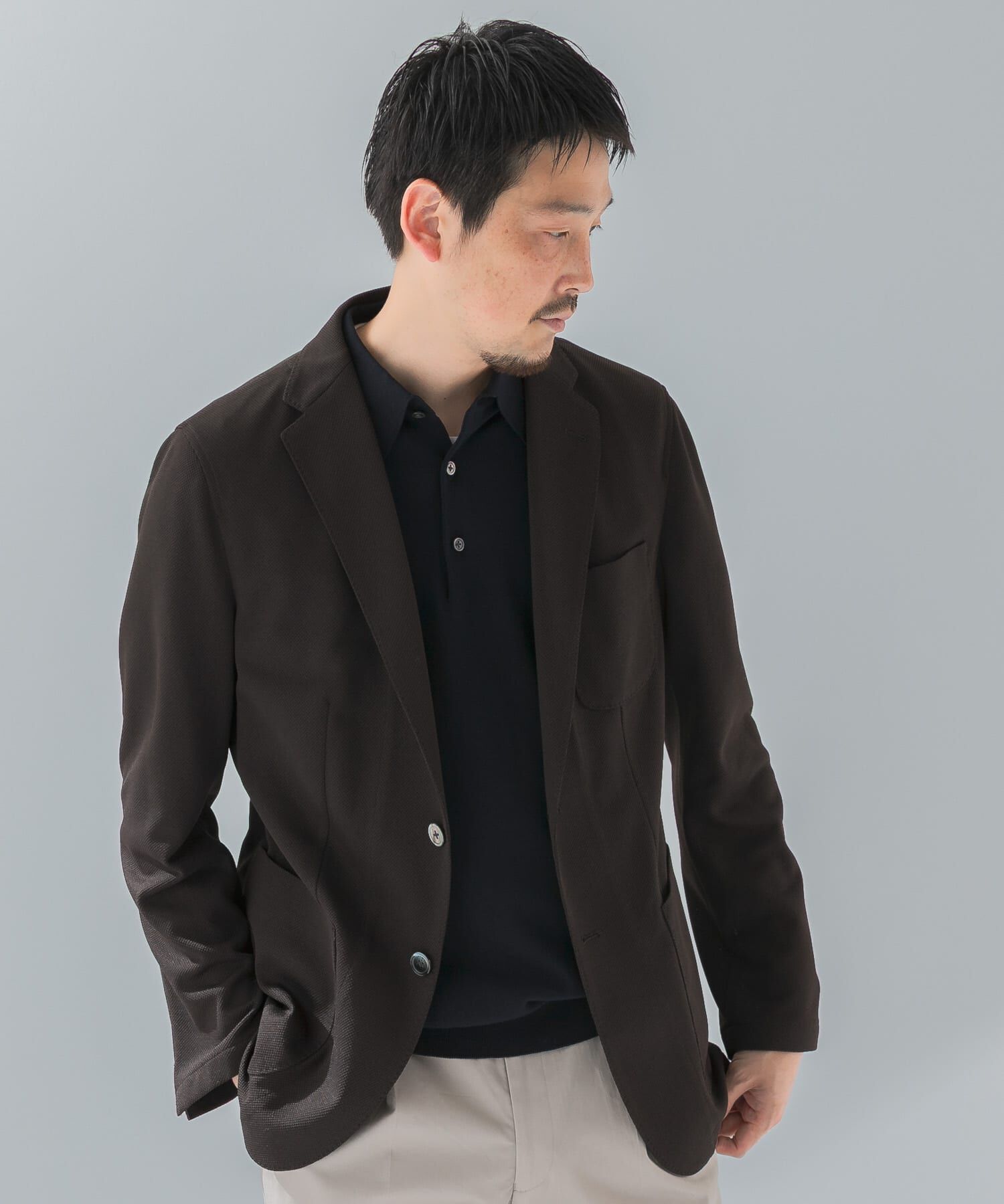 URBAN RESEARCH DOORS「『イージーケア/速乾』LIFE STYLE TAILOR　メランジニットイージージャケット」|その他|