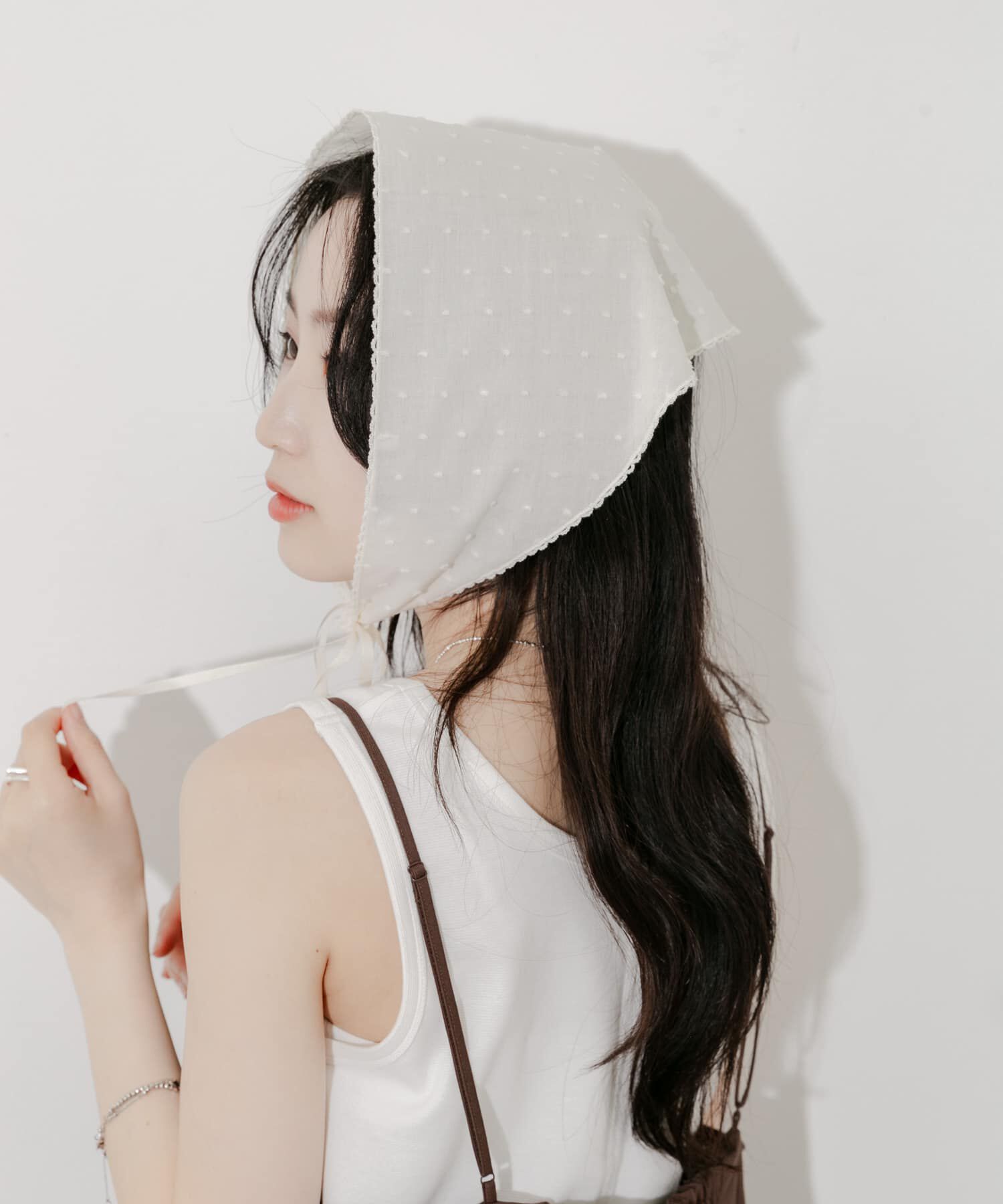 SMELLY「ドットバブーシュカ」|バンダナ・スカーフ|