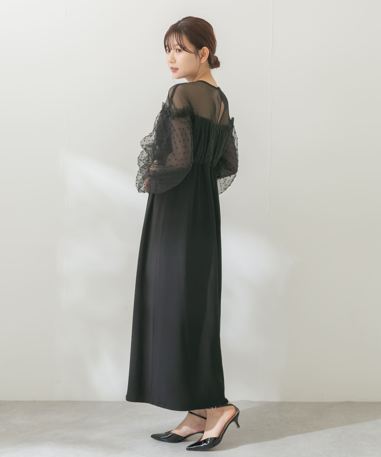 URBAN RESEARCH ROSSO「ドットオーガンドレス」|ワンピース|