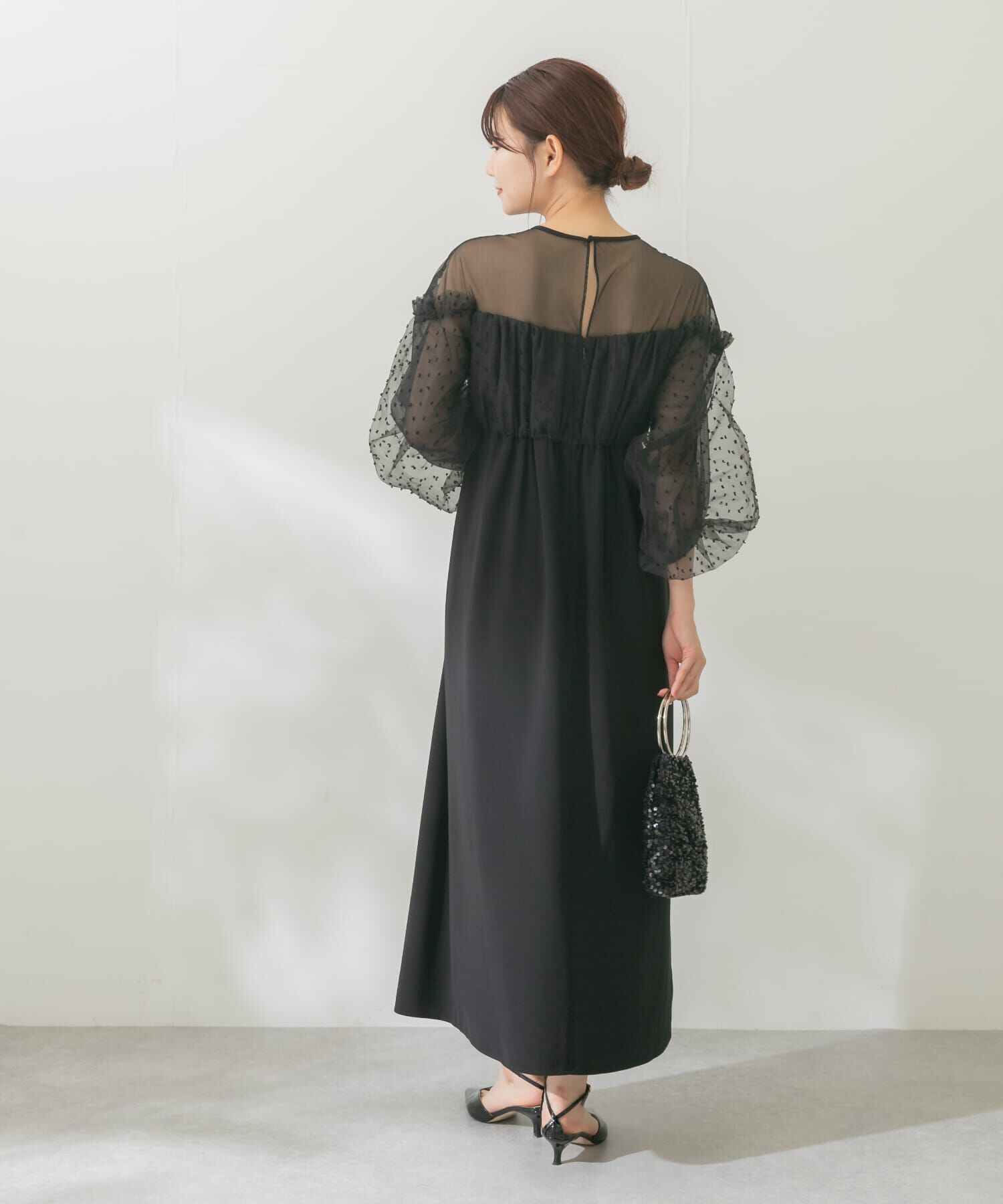 URBAN RESEARCH ROSSO「ドットオーガンドレス」|ワンピース|