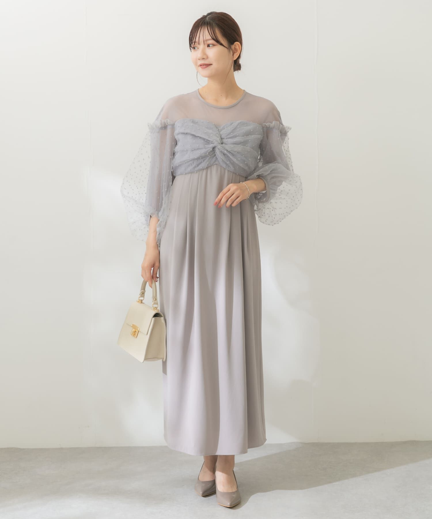 URBAN RESEARCH ROSSO「ドットオーガンドレス」|ワンピース|