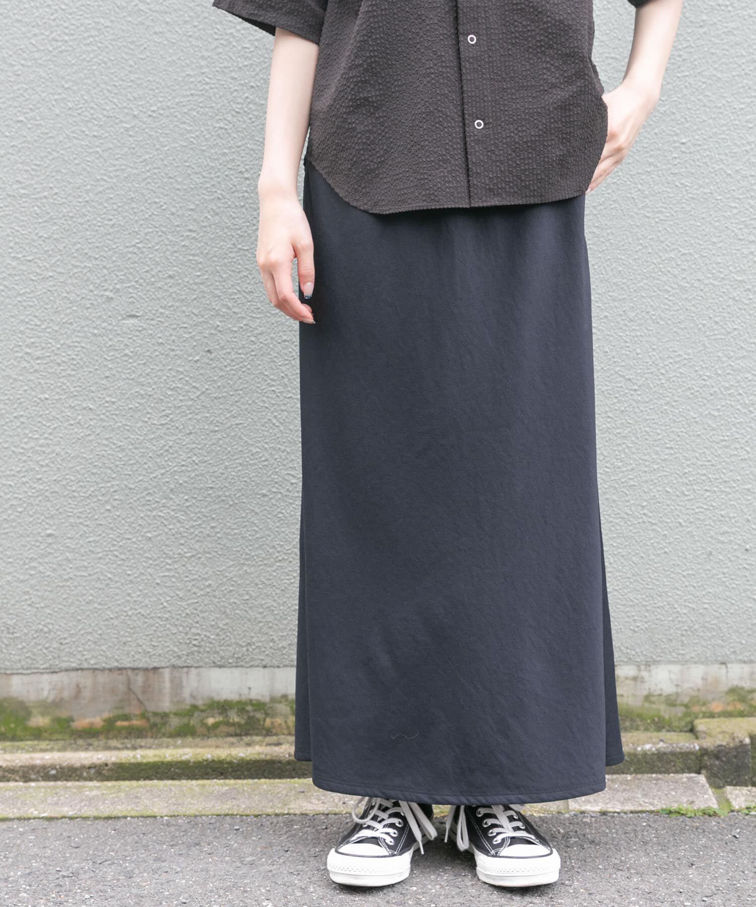 URBAN RESEARCH DOORS「FORK&SPOON　ドライタッチカットスカート」|スカート|