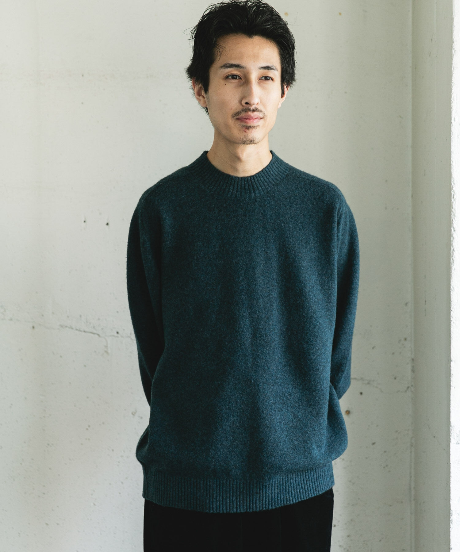 URBAN RESEARCH DOORS「ウール混もちもちハイネックニット」|ニット・セーター|