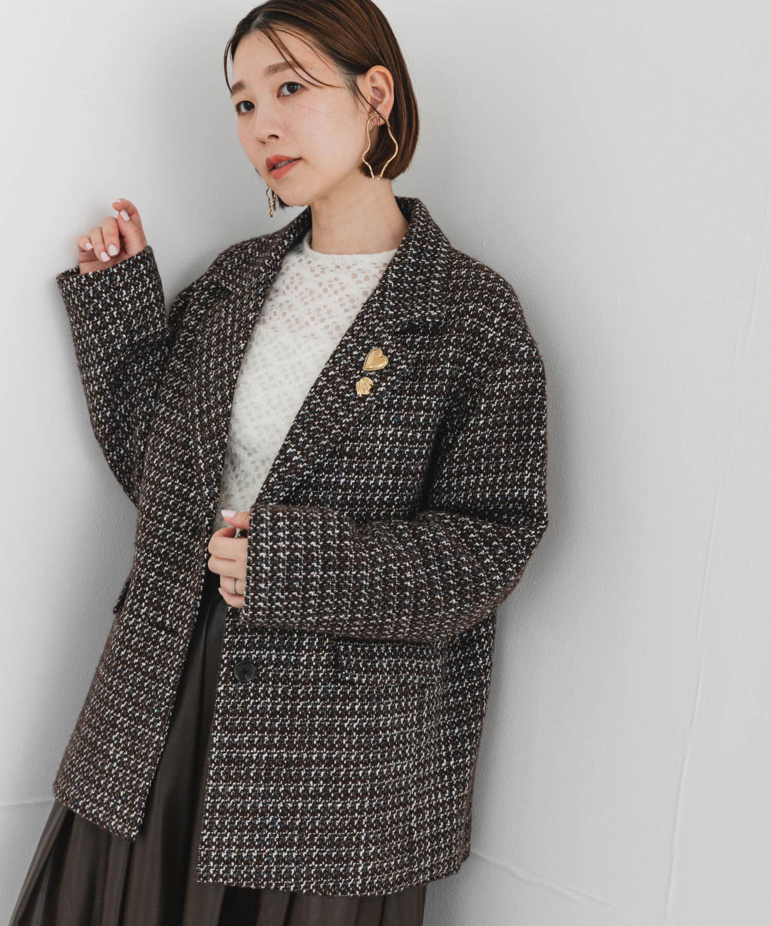 URBAN RESEARCH ROSSO「F by ROSSO　『UR TECH』ミックスツイードジャコット」|その他|