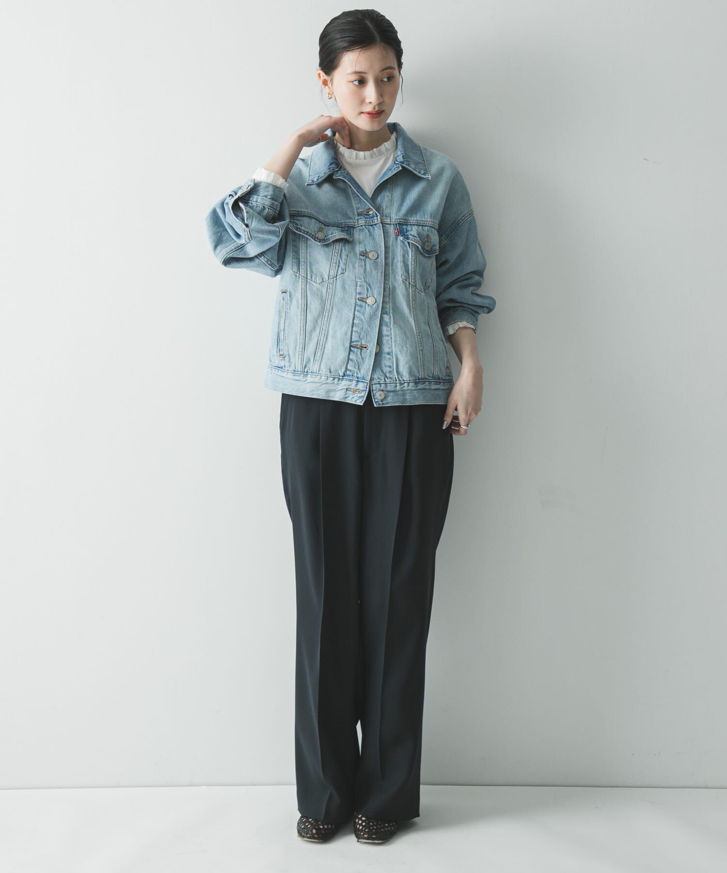 URBAN RESEARCH「フリルデザインシアーカットソー」|Tシャツ・カットソー|