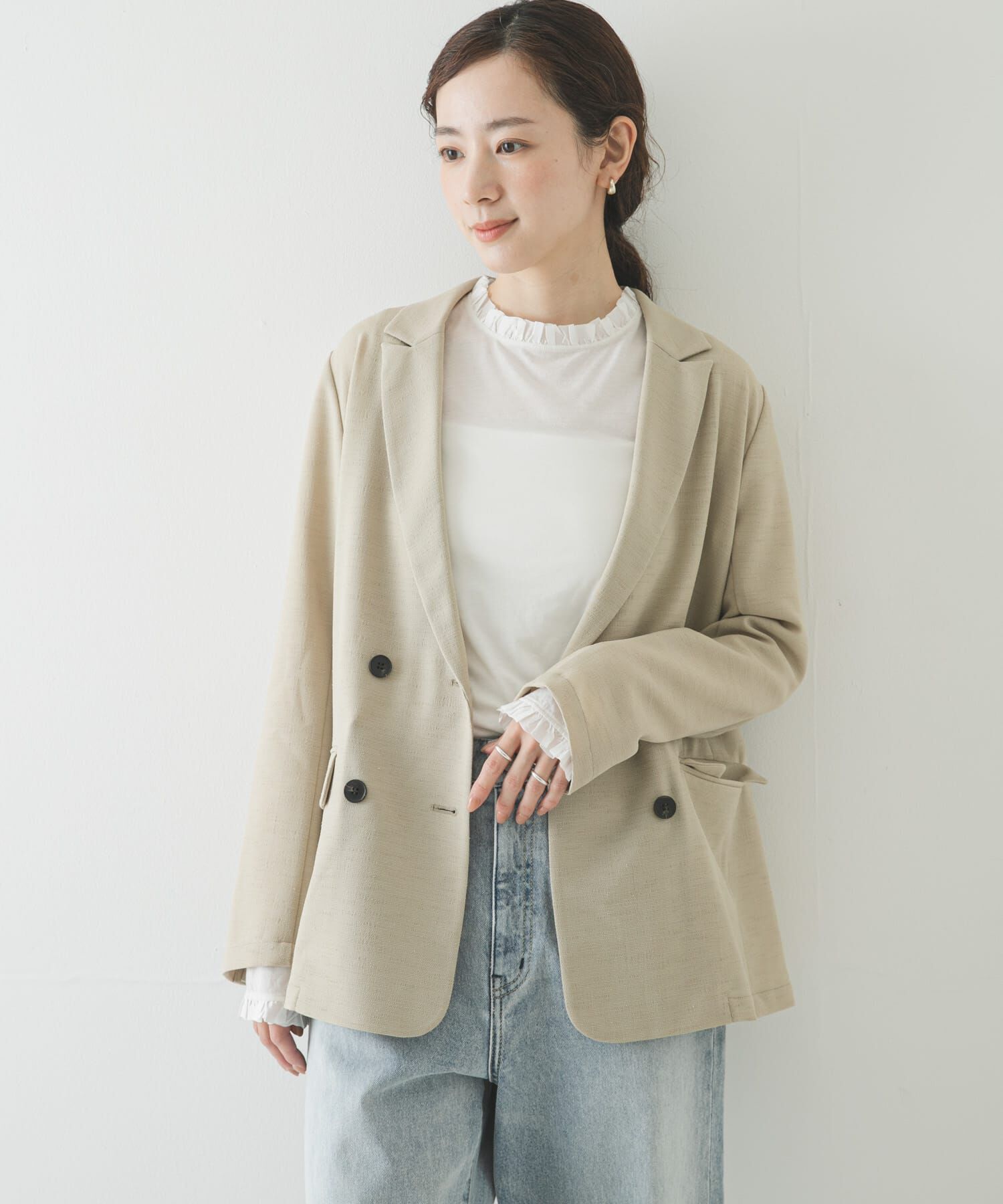 URBAN RESEARCH「フリルデザインシアーカットソー」|Tシャツ・カットソー|