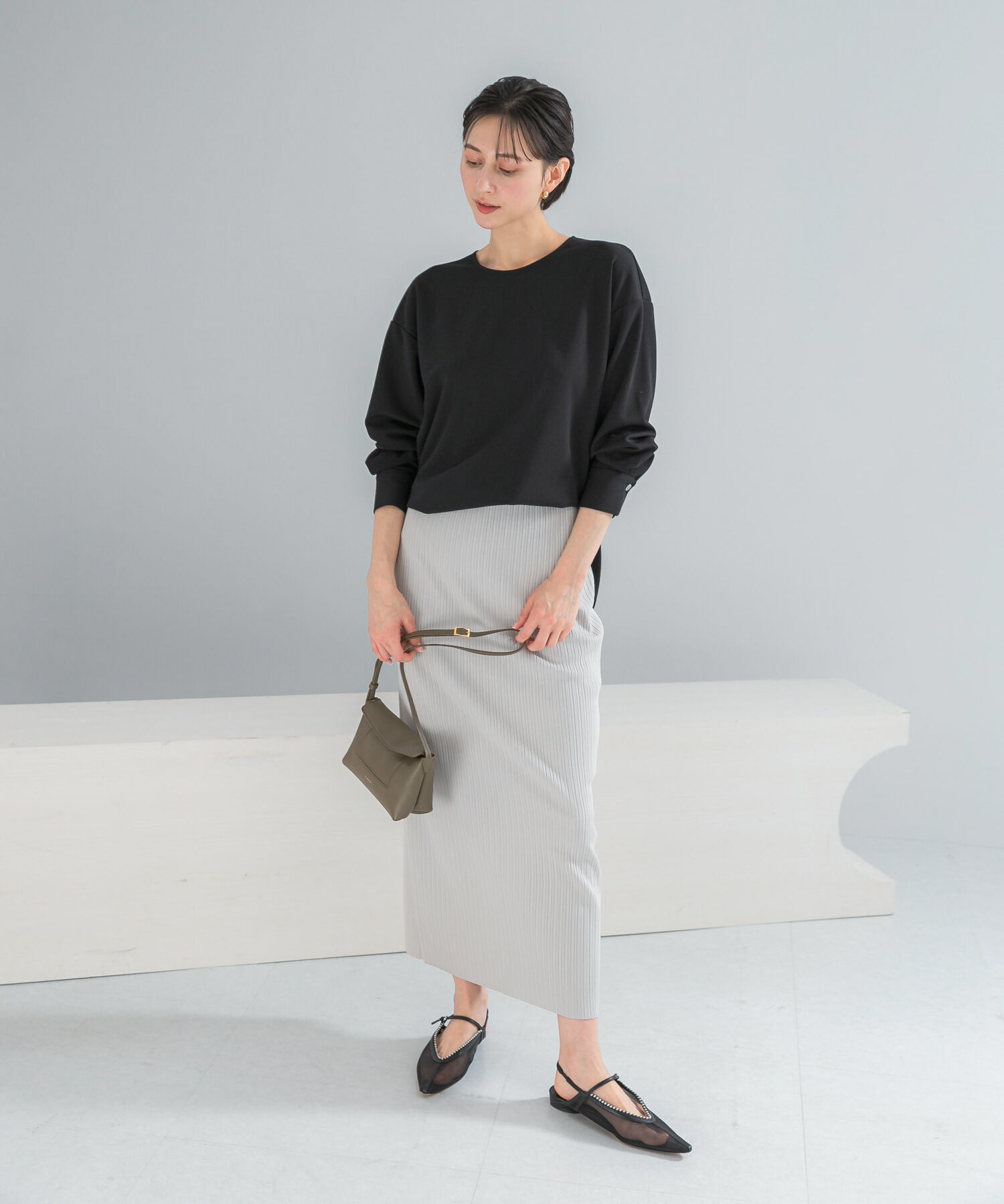 URBAN RESEARCH ROSSO「リブタイトストレートスカート」|スカート|