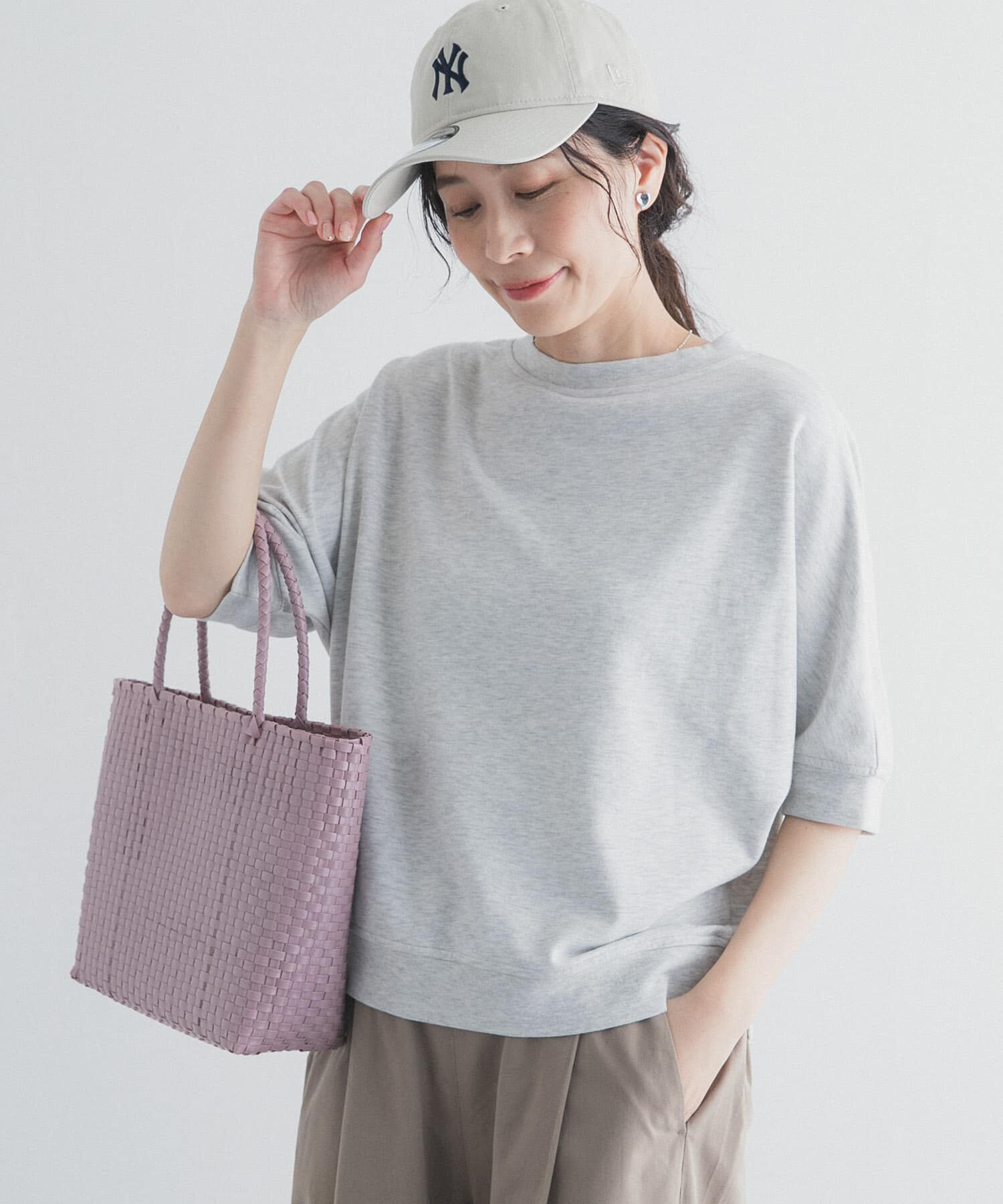 URBAN RESEARCH DOORS「モダールコットン裏毛ドルマンプルオーバー」|Tシャツ・カットソー|