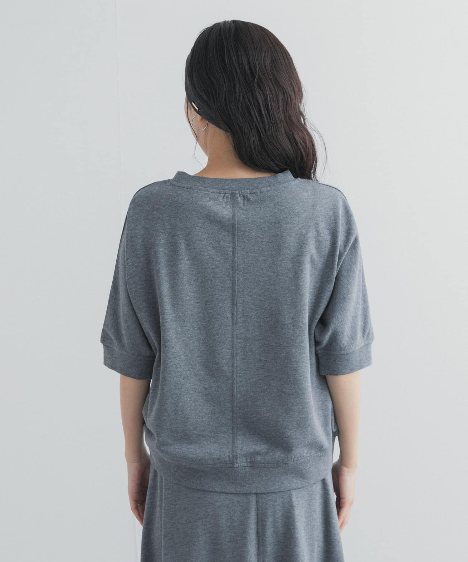 URBAN RESEARCH DOORS「モダールコットン裏毛ドルマンプルオーバー」|Tシャツ・カットソー|