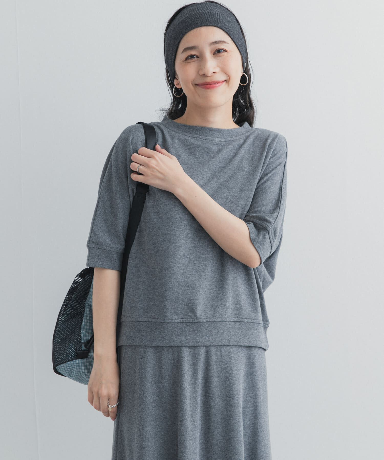 URBAN RESEARCH DOORS「モダールコットン裏毛ドルマンプルオーバー」|Tシャツ・カットソー|