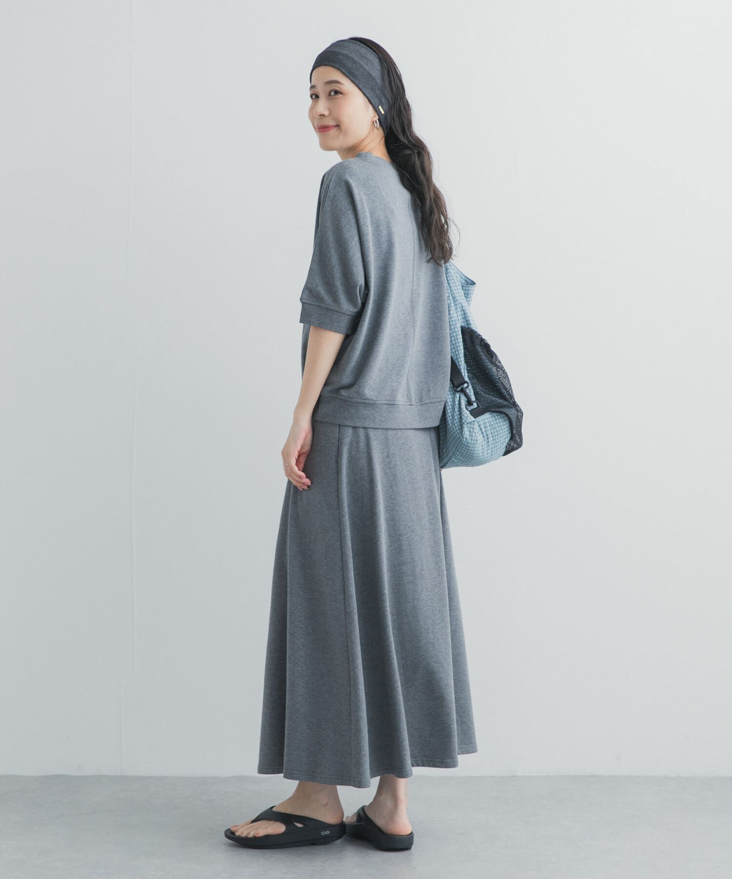 URBAN RESEARCH DOORS「モダールコットン裏毛ドルマンプルオーバー」|Tシャツ・カットソー|