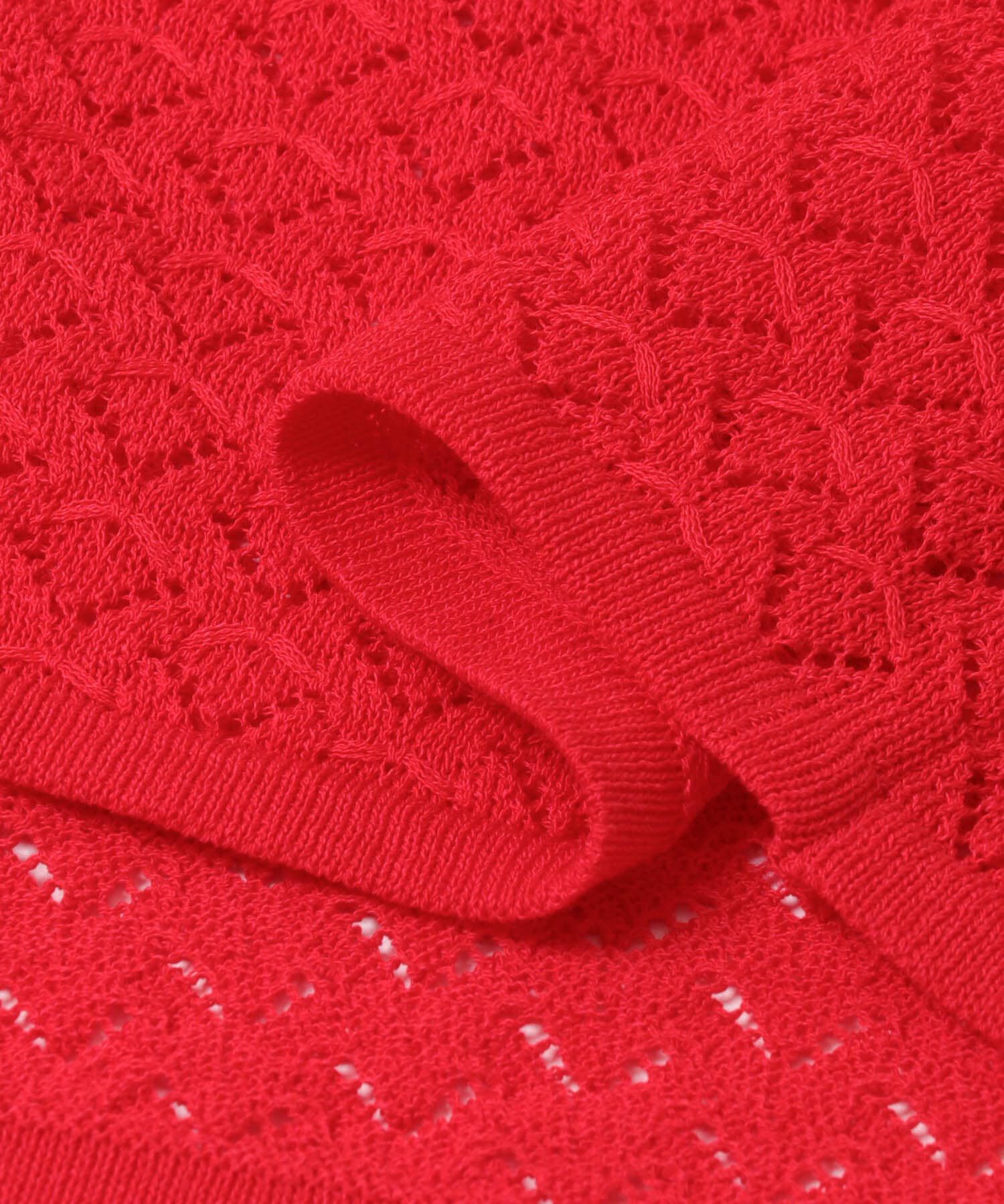 URBAN RESEARCH「シャツカラーレースニット」|ニット・セーター|