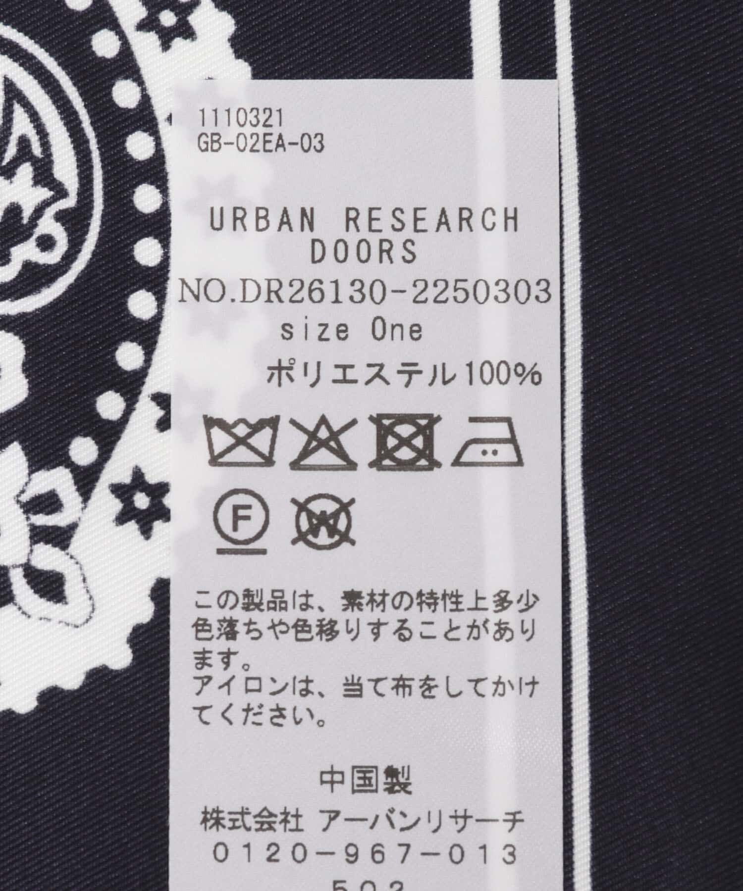 URBAN RESEARCH DOORS「大判ペイズリースカーフ」|バンダナ・スカーフ|
