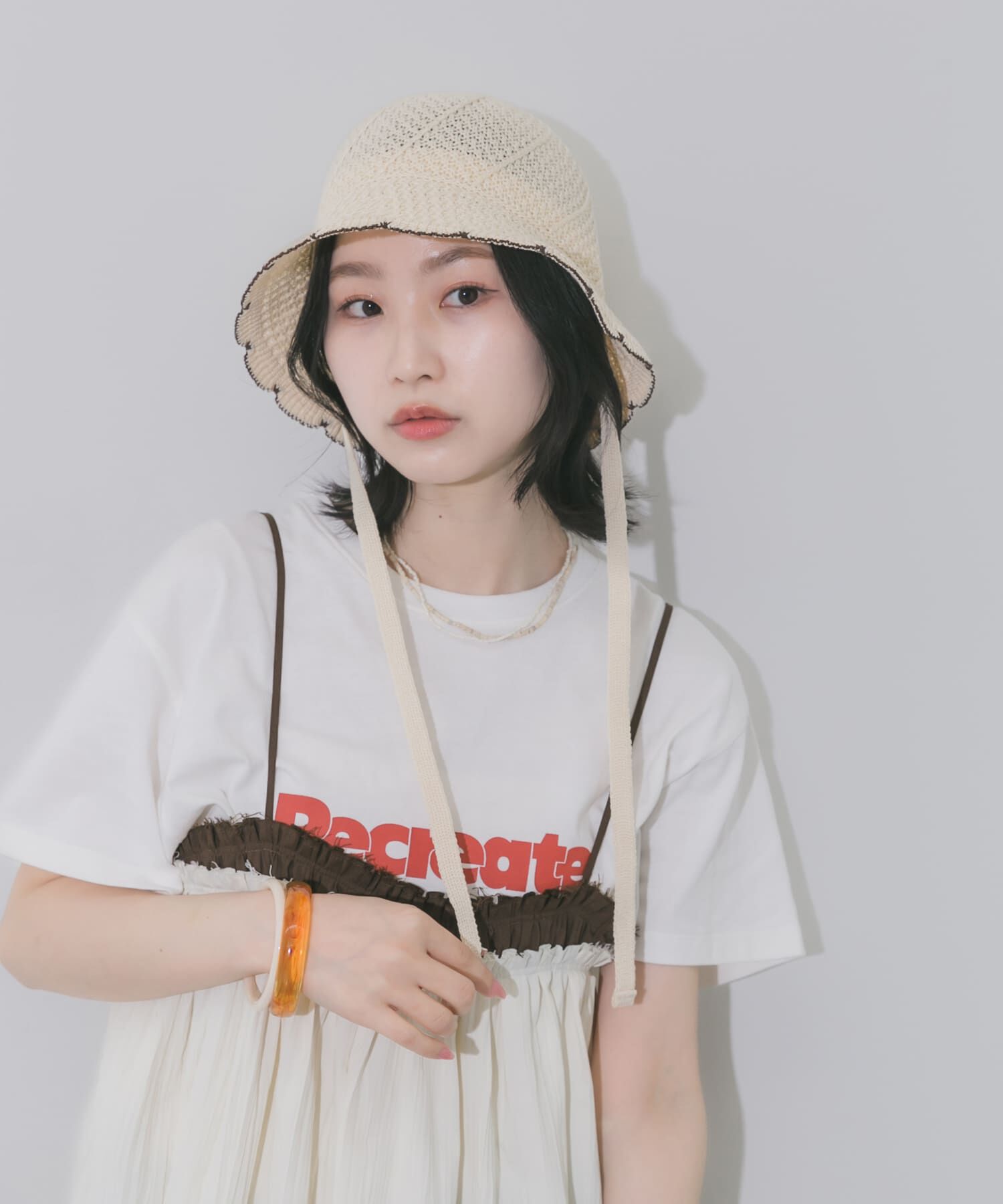 SMELLY「スカラップバケットハット」|ハット|