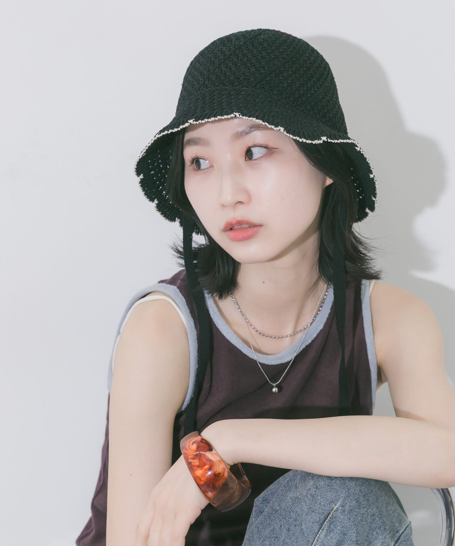 SMELLY「スカラップバケットハット」|ハット|