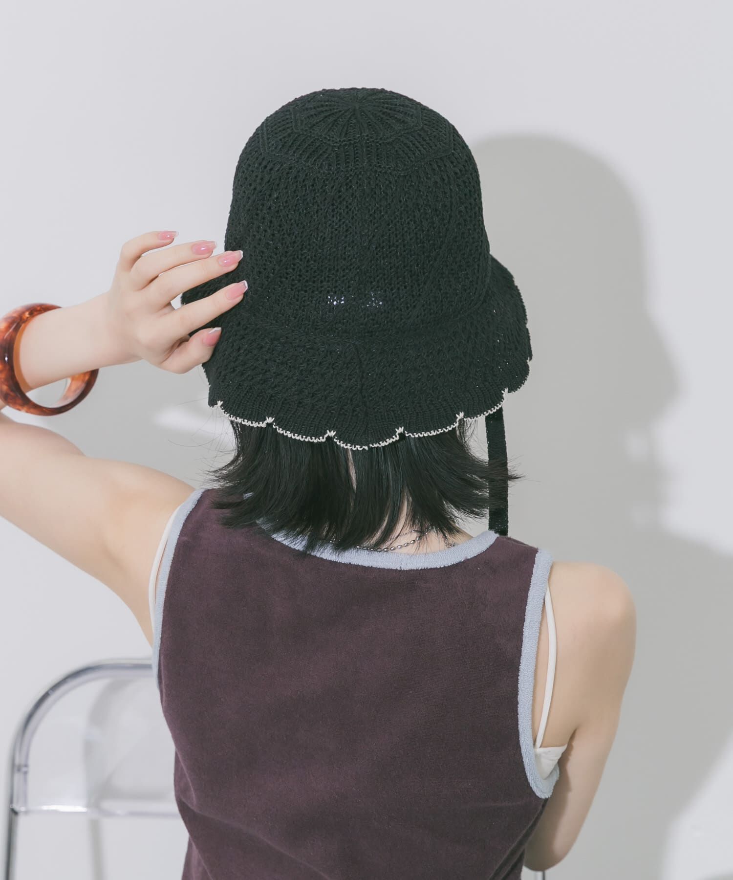 SMELLY「スカラップバケットハット」|ハット|