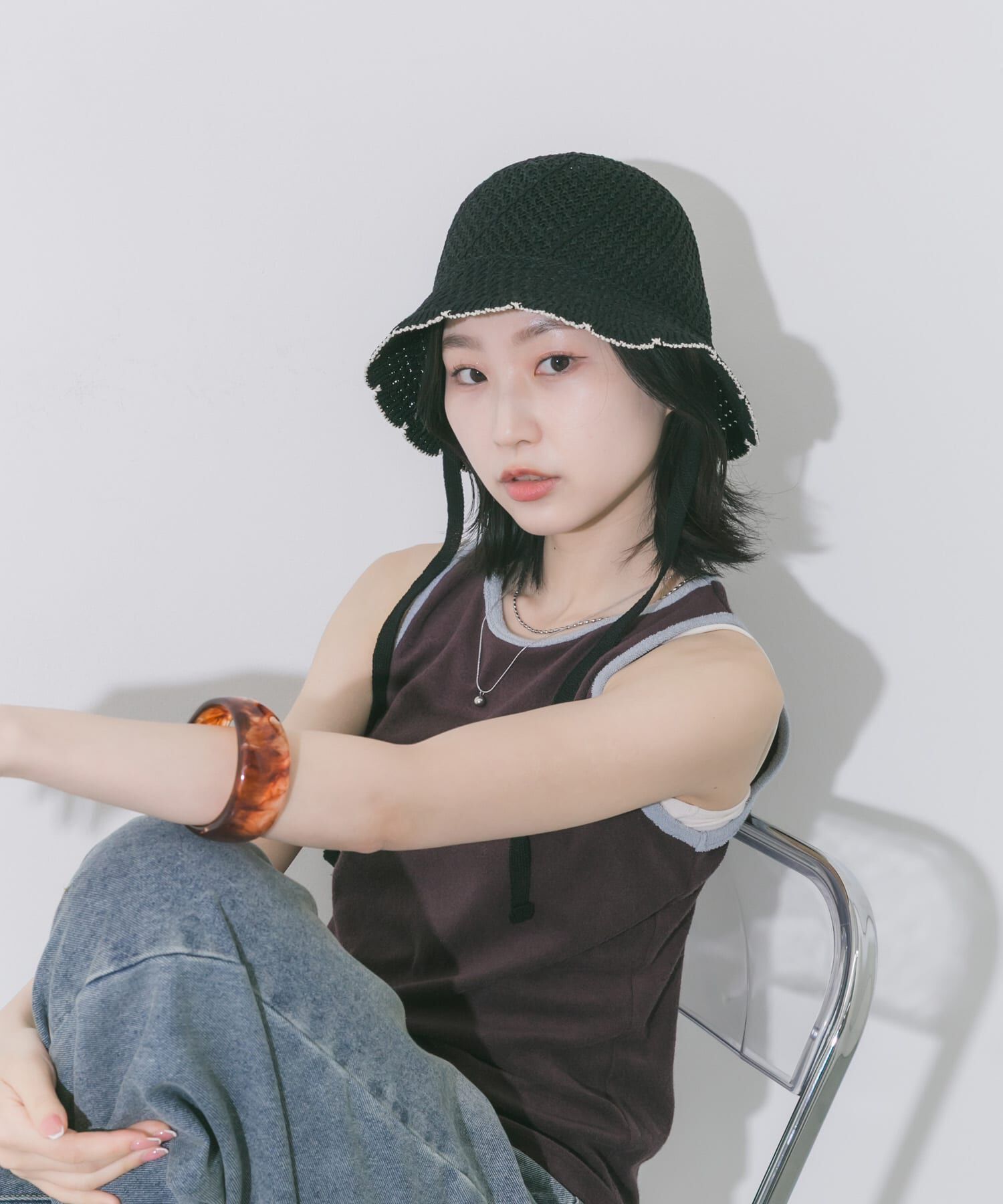 SMELLY「スカラップバケットハット」|ハット|