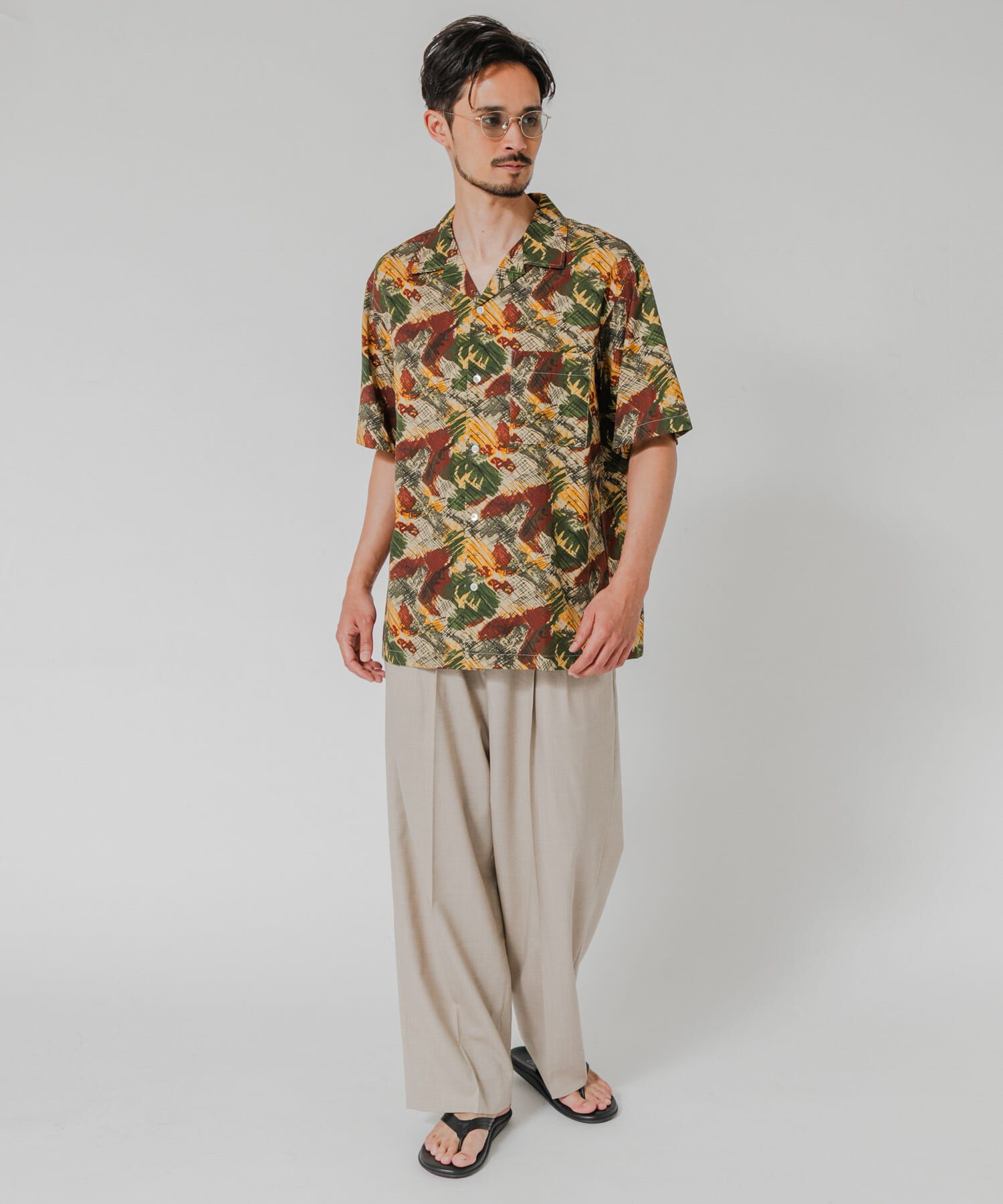 URBAN RESEARCH「LONGCHAMP OPEN COLLAR SHIRTS」|シャツ・ブラウス|