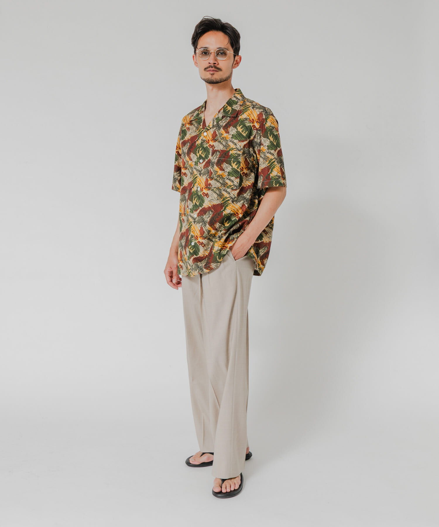 URBAN RESEARCH「LONGCHAMP OPEN COLLAR SHIRTS」|シャツ・ブラウス|