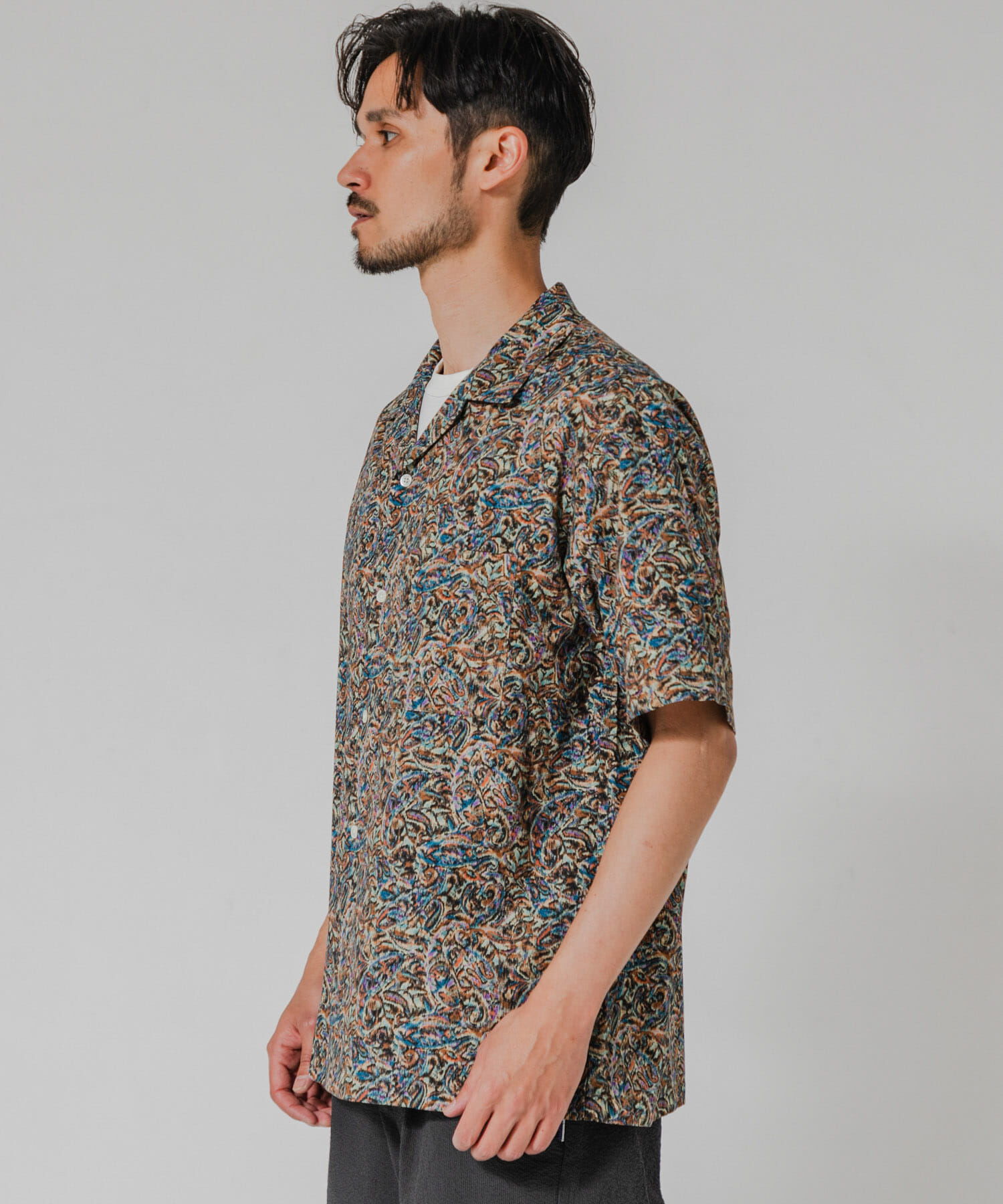 URBAN RESEARCH「LONGCHAMP OPEN COLLAR SHIRTS」|シャツ・ブラウス|